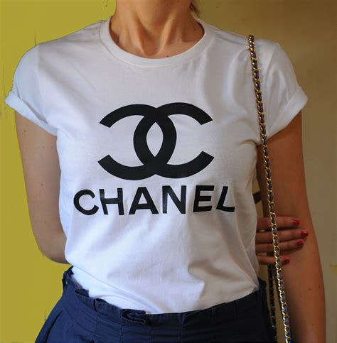 t-shirt chanel calcio|Chanel tops.